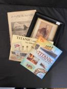 R.M.S. TITANIC/OCEAN LINER: Memorabilia to include a copy photograph of W. T. Stead lost on Titanic.