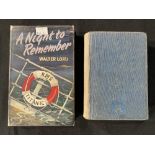 R.M.S. TITANIC - BOOKS: A Night to Remember 1956 first edition, plus Titanic by Robert Prechtl