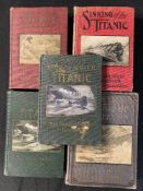 R.M.S. TITANIC - BOOKS: Original 1912 era hardbound vols. including The Great Titanic Disaster and