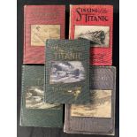 R.M.S. TITANIC - BOOKS: Original 1912 era hardbound vols. including The Great Titanic Disaster and