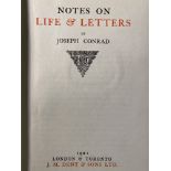 BOOKS: Notes on Life & Letters by Joseph Conrad 1921 first edition.