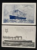 R.M.S. TITANIC: Premier's tribute to the dead, who lost their lives in the Titanic disaster postcard