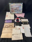 WHITE STAR LINE: Miscellaneous liner, White Star & other liner memorabilia including baggage tag,