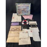 WHITE STAR LINE: Miscellaneous liner, White Star & other liner memorabilia including baggage tag,