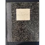 WHITE STAR LINE: Extremely rare R.M.S Cymric blank hard-bound cabin berthing list book, dated