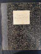 WHITE STAR LINE: Extremely rare R.M.S Cymric blank hard-bound cabin berthing list book, dated