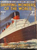 OCEAN LINER - BOOKS: Shipping Wonders of the World, Romance of the Seven Seas in words and pictures,