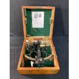 SCIENTIFIC INSTRUMENTS: 20th cent. Hughes & Son sextant, boxed.