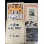 R.M.S. TITANIC: Original sheet music scores to include 'The Titanic Heroes Grave Ballad', 'The