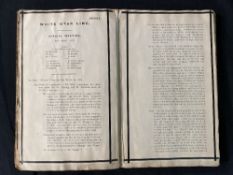 R.M.S. TITANIC/WHITE STAR LINE TITANIC BOARD MEETING MINUTES: An extremely important archive
