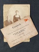 R.M.S. TITANIC: One of the most complete archives relating to the launch of the Titanic known, an