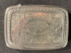 R.M.S. TITANIC - FIFTH OFFICER HAROLD GODFREY LOWE: Sterling silver Vesta match safe with original