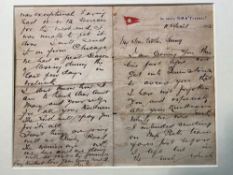 RMS TITANIC: A superlative letter written on Titanic stationery, dated 11th April 1912, by one of