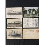 R.M.S. TITANIC: Nearer My God to Thee postcard, postally used May 1912 plus one other of Titanic