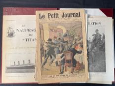 R.M.S. TITANIC: Period news publications to include L'Illustration, Le Naufrage du "Titanic", The