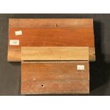 R.M.S. OLYMPIC: Wood sections (2). 13ins. x 7ins. and 10ins. x 7ins.