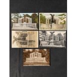 R.M.S. TITANIC: Real photo postcards showing the Engineers Memorial in Southampton from various