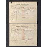 R.M.S. TITANIC: Extremely rare pair of invoices relating to insurance losses on board the Titanic