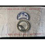 RED STAR LINE: Ceramics to include Second Class crescent dish, milk jug, Gothic arch side plate