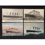 R.M.S. TITANIC: Post-disaster postcards of the ill-fated Titanic.