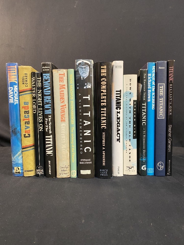 R.M.S. TITANIC - BOOKS: Mixed lot to include Titanic, A Night To Remember, and The Maiden Voyage