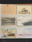 POSTCARDS: An extremely fine lifetime collection of White Star Line postcards including numerous