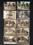 R.M.S. TITANIC: Multiple real photo postcards of the Titanic Engineers Memorial in Southampton (
