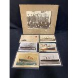 OCEAN LINER: Collection of postcards, first day covers including Queen Mary, Britannic, Queen