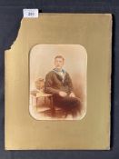 R.M.S. TITANIC: Oversize formal portrait of Henry Joseph Bailey. 6ins. x 8ins.