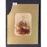 R.M.S. TITANIC: Oversize formal portrait of Henry Joseph Bailey. 6ins. x 8ins.