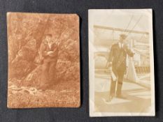 R.M.S. TITANIC - FIFTH OFFICER HAROLD GODFREY LOWE: Extremely rare original photo of Harold Lowe