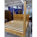 Art & Design: Ben Barnett bespoke Pippy oak four poster super king size bed.