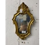 Late 19th cent. Wall mirrors, rectangular example with ornate gilt frame, formed of scrolling