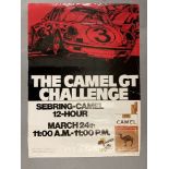 Motorsport: Sebring 1972 March 24 11am to 11pm, 12 hour. Camel GT Challenge colour promotional