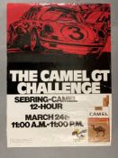 Motorsport: Sebring 1972 March 24 11am to 11pm, 12 hour. Camel GT Challenge colour promotional