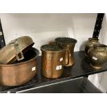 19th cent. and later Islamic related and other copper and brassware. (6)