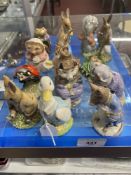 Beswick Beatrix Potter: Timmy Tiptoes 1948, Mr Drake Puddle Duck 1989, Gentleman Mouse Made a Bow