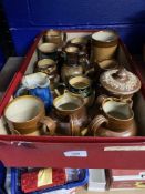 19th/20th cent. Doulton Lambeth Stoneware: A selection of sixteen small jugs, pitchers, tankards, at