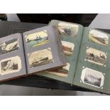 Postcards: Two albums of Edwardian postcards mainly topographical, with some humour, travel and