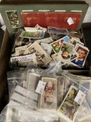 Cigarette Cards: Loose leaf albums containing complete and part sets (7). Forty pocket sleeves