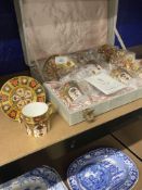 20th cent. Ceramics: Twelve piece Royal Crown Derby Imari coffee can set, dated 1958. Boxed.