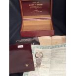 Watches: Rolex 1982 stainless steel Oyster Quartz Datejust chronometer wristwatch. Boxed with