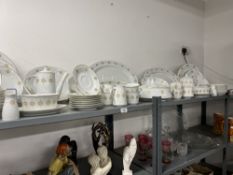 20th cent. Ceramics: Japanese Noritake 'Sovereign' eight place dinner service. Seventy pieces in