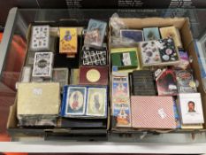 Playing Cards: Approx 95 decks of playing cards including Iraqi most wanted, historical