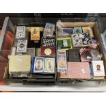 Playing Cards: Approx 95 decks of playing cards including Iraqi most wanted, historical