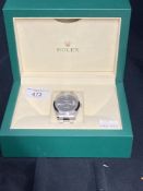 Watches: Rolex "Wimbledon" Datejust wristwatch, stainless steel strap. UK watch with 2020 warranty