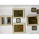 Prints: Alejandro Hidalgo 20th cent. Mexican 1970s prints on card (4), plus 19th cent. S. J.