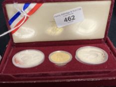 Proof Coins: Two silver dollars, one gold 10 dollar to commemorate the 1983 Olympics held in Atlanta