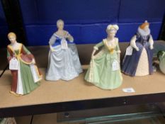 20th cent. Ceramics: Franklin Mint, Queens Marie Antoinette, Isabella of Spain, Elizabeth I,