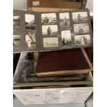 Photographs & Postcards: Three albums plus loose of early photographs dating from 19th cent.-